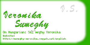 veronika sumeghy business card